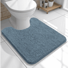 OLANLY U-Shaped Toilet Rug