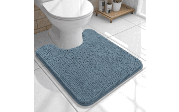 OLANLY U-Shaped Toilet Rug