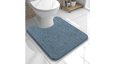 OLANLY U-Shaped Toilet Rug