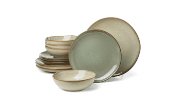 Oneida 897205 Organic Shades 12-Piece Dinnerware