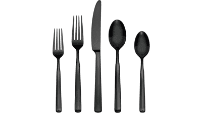 Oneida Ryder Satin Black Flatware Set