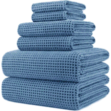 POLYTE 430 GSM Microfiber Bath Towel Set