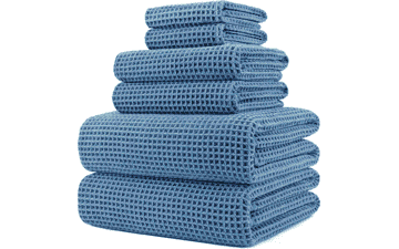 POLYTE 430 GSM Microfiber Bath Towel Set