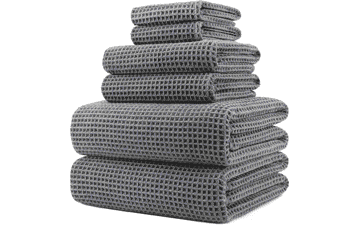 POLYTE 430 GSM Microfiber Bath Towel Set