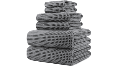 POLYTE 430 GSM Microfiber Bath Towel Set