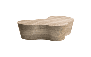 Slab Faux Travertine Coffee Table