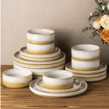 Terra 18-Piece Ceramic Dinnerware Set
