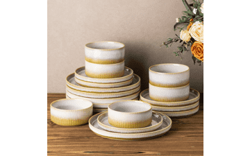 Terra 18-Piece Ceramic Dinnerware Set