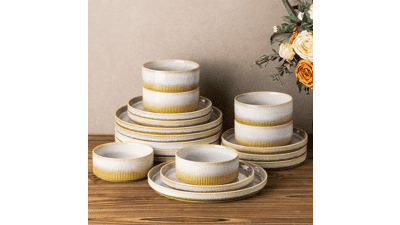 Terra 18-Piece Ceramic Dinnerware Set