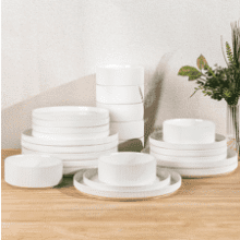 TheTerra 24-Piece Ceramic Dinnerware Set