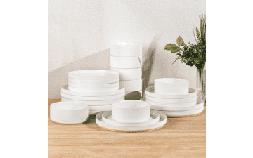 TheTerra 24-Piece Ceramic Dinnerware Set