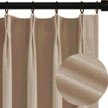 Topfinel 120" Blackout Linen Curtains