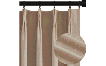 Topfinel 120" Blackout Linen Curtains