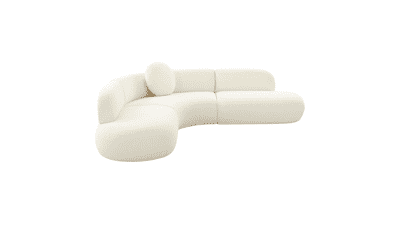 Tov Furniture Broohah Cream Boucle Sectional