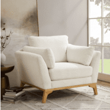 VANOMi Accent Chair Boucle White