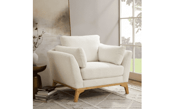 VANOMi Accent Chair Boucle White