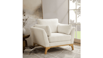 VANOMi Accent Chair Boucle White