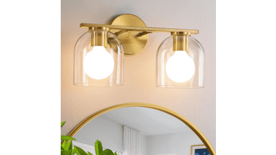 WOSHITU 14.2" Gold Bathroom Vanity Light
