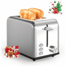 YSSOA 2-Slice Stainless Steel Toaster