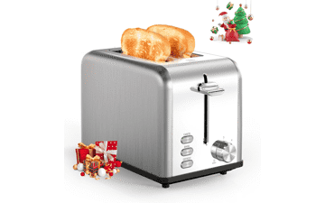 YSSOA 2-Slice Stainless Steel Toaster