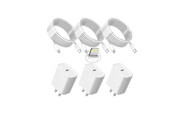 10FT iPhone Fast Charger 3-Pack