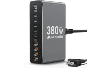 12-Port 380W GaN USB-C Charger Block