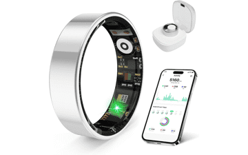 2026 Smart Ring Health Tracker – IP68 Waterproof, Long Battery, No Subscription