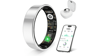 2026 Smart Ring Health Tracker – IP68 Waterproof, Long Battery, No Subscription