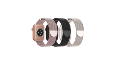 3 Pack Mesh Metal Apple Watch Bands