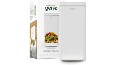3.6 Gal Stainless Steel Kitchen Compost Bin – Odorless, Hands-Free