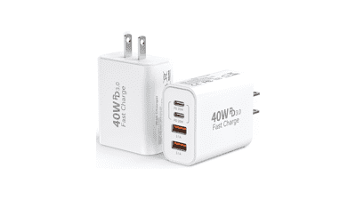 40W 4-Port USB-C Fast Charger