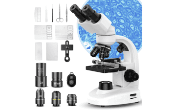 40X-2000X Compound Binocular Microscope with LED