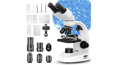 40X-2000X Compound Binocular Microscope with LED