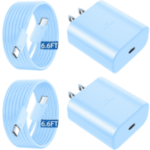 45W USB-C Fast Charger with 6.6FT Cable for Samsung Galaxy