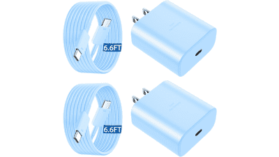 45W USB-C Fast Charger with 6.6FT Cable for Samsung Galaxy