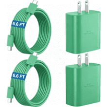 45W USB‑C Fast Charger with 6.6FT Cable for Samsung Galaxy