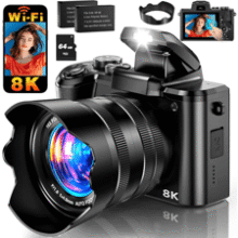 8K 88MP Dual Camera Digital Camera