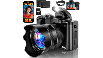 8K 88MP Dual Camera Digital Camera
