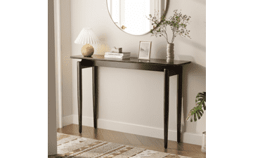 AQIMUELE Black Wood Console Table