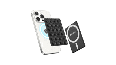 AmBand Magnetic Phone Grip for iPhone 12-17, MagSafe & Wireless Charging