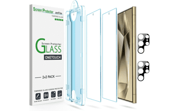 AmFilm 6.8" S24 Ultra Screen & Lens Protector 2+2 Pack