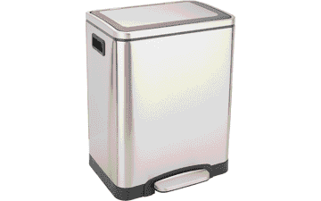 Amazon Basics 30L Dual Bin Trash Can