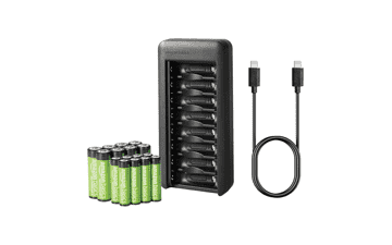 Amazon Basics 8-Bay NiMH Charger & Batteries