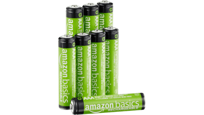 Amazon Basics 8-Pack Rechargeable AAA Batteries