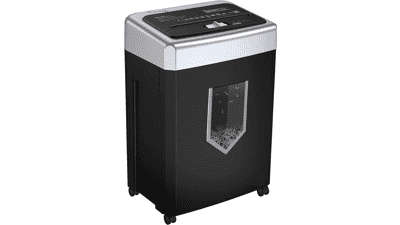 Bonsaii 15‑Sheet Heavy‑Duty Crosscut Paper Shredder