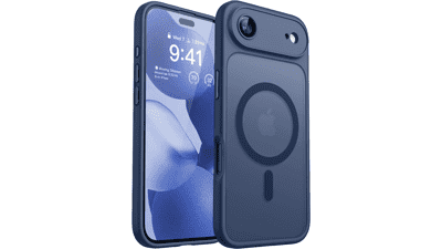 CANSHN iPhone 17 Air Magnetic Case – Camera Protection, Magsafe, Deep Blue