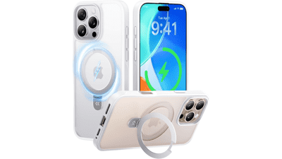 CASEKOO Ultra-Magnetic iPhone 16 Pro Stand Case – Shockproof, MagSafe Compatible