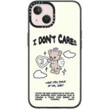 CASETiFY Compact iPhone 13 Case – Angel Bear Clear Black