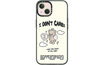 CASETiFY Compact iPhone 13 Case – Angel Bear Clear Black