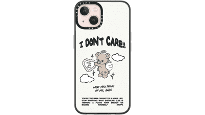 CASETiFY Compact iPhone 13 Case – Angel Bear Clear Black